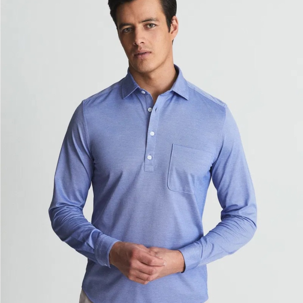 Men's Blue Long Sleeve Shirt by Reiss